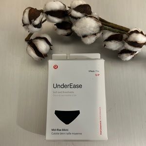 Lululemon RARE Underease Mid-rise Bikini Underwear 3 Pack SMALL